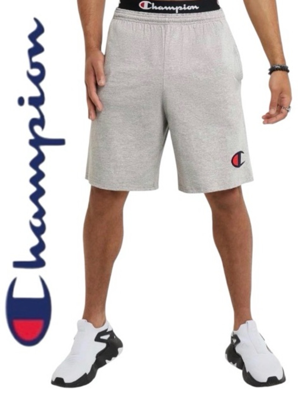XL Champion Men’s Cotton Jersey Logo Shorts, Extra Long, NWT
